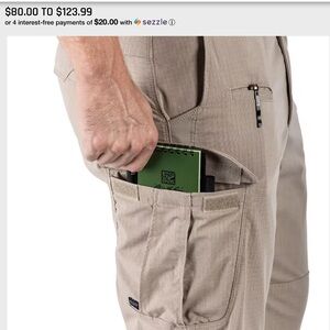 5.11 TACTICAL MEN'S STRYKE PANTS W/FLEX-TAC Sz 36/L34